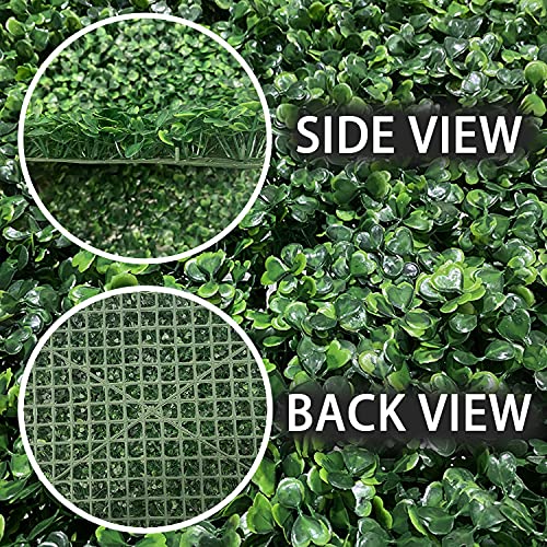 24x16 inch Grass Backdrop Greenery Garden Privacy Panels Screen for Outdoor Indoor Fence Backyard and Wall Decor, Realistic Artificial Boxwood Panels Topiary Hedge Plants (1pc for Quality Check)