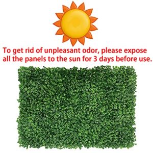 24x16 inch Grass Backdrop Greenery Garden Privacy Panels Screen for Outdoor Indoor Fence Backyard and Wall Decor, Realistic Artificial Boxwood Panels Topiary Hedge Plants (1pc for Quality Check)