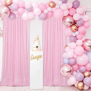 pink curtains 2ftx8ft sequin backdrop curtain 2 panels pink glitter backdrop fabric drapes for paties holiday decor