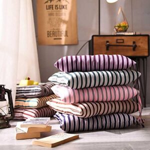 Sothread Soft Striped Chair Cushion Indoor/Outdoor Garden Patio Home Kitchen Office Sofa Seat Pad (A)