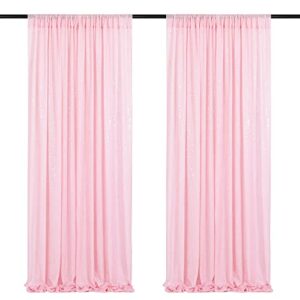 pink sequin backdrop 2 pieces 2ftx8ft photography background party curtain glitter wedding backdrop fabric