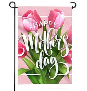 advocator happy mother’s day design garden flag 12×18 inch double sided seasonal floral yard flag for spring