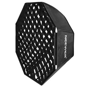 neewer 32x32inches/80x80centimeters octagon flash softbox with grid and bowens mount speedring compatible with nikon canon sony pentax olympus panasonic lumix neewer flash