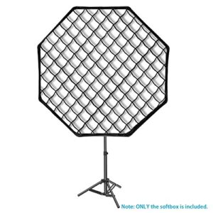 Neewer 32x32inches/80x80centimeters Octagon Flash Softbox with Grid and Bowens Mount Speedring Compatible with Nikon Canon Sony Pentax Olympus Panasonic Lumix Neewer Flash