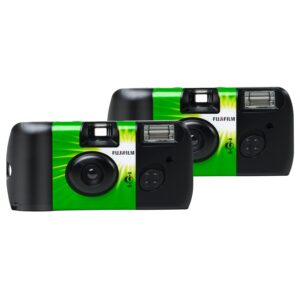 fujifilm quicksnap flash 400 one-time-use camera – 2 pack