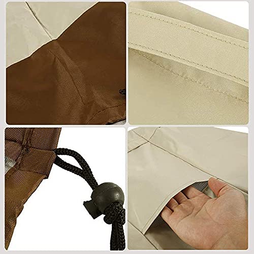 46 Inch Patio Curved Sofa Sectional Cover Heavy Duty Waterproof Outdoor Patio Furniture Covers