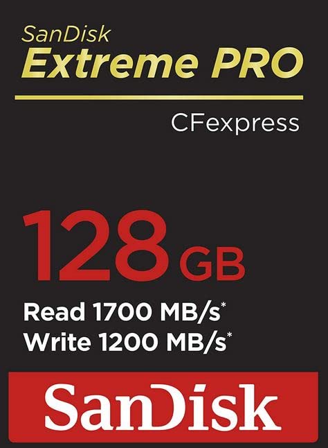 SanDisk 128GB Extreme PRO CFexpress Card Type B - SDCFE-128G-GN4NN