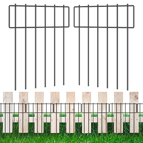 6 Pack Animal Barrier Fence,17 in(H) X 6.5 Ft(L) Decorative Garden Fence,No Dig Rustproof Metal Wire Garden Fencing Border,Flower Bed Fencing,Dog Rabbits Defence Fence,T Shape