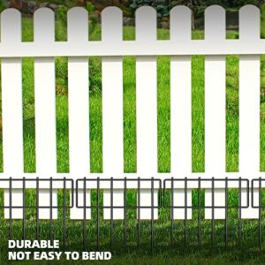 6 Pack Animal Barrier Fence,17 in(H) X 6.5 Ft(L) Decorative Garden Fence,No Dig Rustproof Metal Wire Garden Fencing Border,Flower Bed Fencing,Dog Rabbits Defence Fence,T Shape