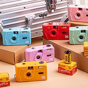 Kodak M35 35mm Film Camera, Reusable, Focus Free, Easy to Use, Build in Flash and Compatible with 35mm Color Negative or B/W Film (Film and AAA Battery NOT Included) (Candy Pink)