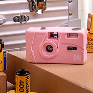 Kodak M35 35mm Film Camera, Reusable, Focus Free, Easy to Use, Build in Flash and Compatible with 35mm Color Negative or B/W Film (Film and AAA Battery NOT Included) (Candy Pink)