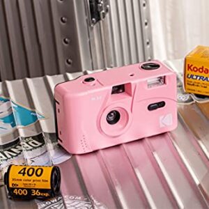 Kodak M35 35mm Film Camera, Reusable, Focus Free, Easy to Use, Build in Flash and Compatible with 35mm Color Negative or B/W Film (Film and AAA Battery NOT Included) (Candy Pink)