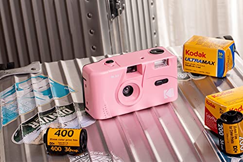 Kodak M35 35mm Film Camera, Reusable, Focus Free, Easy to Use, Build in Flash and Compatible with 35mm Color Negative or B/W Film (Film and AAA Battery NOT Included) (Candy Pink)