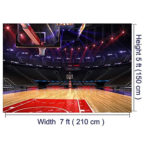 Flowerstown Basketball Backdrop Basketball Party Decorations for Birthday Parties for Fans Room or Sports backdrops Basketball Playground Theme Photography Backdrop Decoration 7x5ft FT070