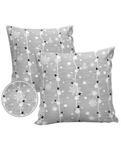 christmas outdoor pillow covers snowman snowflake waterproof lumbar pillowcases set of 2 chritsmas lights grey background decorative patio furniture pillows 16×16 inch x 2pcs
