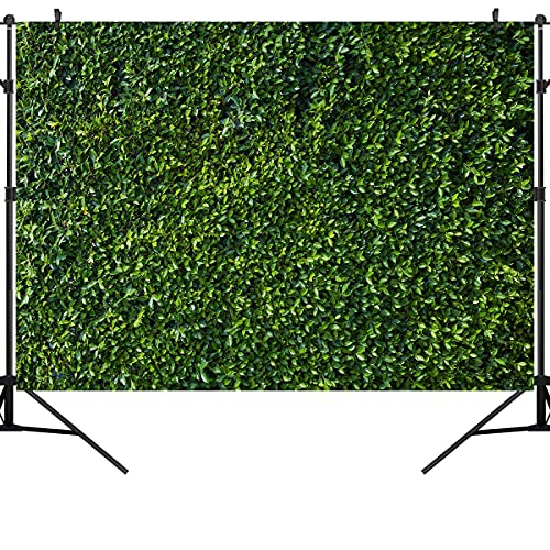 OUYIDA Green Leaves Photography Backdrops Grass Backdrop Wall Greenery Safari Party Decoration Photoshoot Newborn Baby Shower Backdrop Wedding Birthday Photo Background Studio Props Booth 7x5FT PCK41