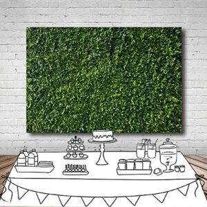 OUYIDA Green Leaves Photography Backdrops Grass Backdrop Wall Greenery Safari Party Decoration Photoshoot Newborn Baby Shower Backdrop Wedding Birthday Photo Background Studio Props Booth 7x5FT PCK41