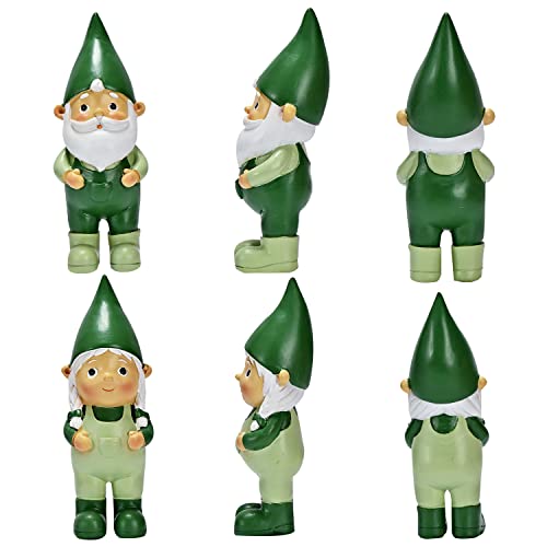 ASAMASA 2 Pcs Funny Garden Gnomes Statue Garden Gifts Gnome Decor Naughty Gnome Statue Indoor/Outdoor Garden Gnome Sculpture for Patio Yard Decorations