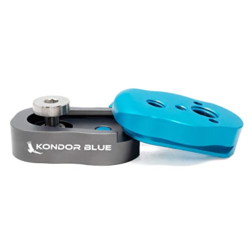 KONDOR BLUE Mini Quick Release Plates for Camera Monitors, Arms, Accessories, Microphones, Key Lights | Quickly and Securely Attach and Remove Accessories on Your Cinema Rig