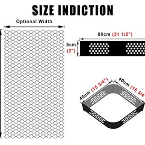 ROYUMI Gravel Grid Durable HDPE Ground Geogrid Stabilizer, 8000lbs/3600kg Load Bearing Gravel Grid, Heavy Duty Cellular Paving System, for RV Parking Slopes & Garden (Size : 4x6m/13.1x19.6ft)