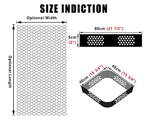 ROYUMI Gravel Grid Durable HDPE Ground Geogrid Stabilizer, 8000lbs/3600kg Load Bearing Gravel Grid, Heavy Duty Cellular Paving System, for RV Parking Slopes & Garden (Size : 4x6m/13.1x19.6ft)