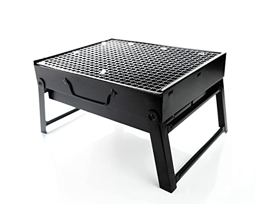 Portable BBQ Barbecue Large Folding Grill Charcoal Stove Camping Garden Outdoor with BBQ Grill with Grill Accessories Set