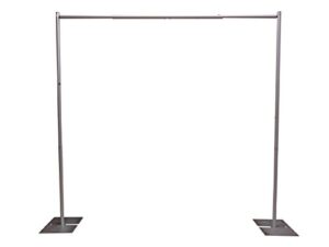 onlineeei premier portable pipe and drape backdrop kit 8ft x 10ft (no drapes)