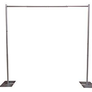 OnlineEEI Premier Portable Pipe and Drape Backdrop Kit 8ft x 10ft (No Drapes)