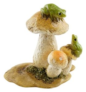 top collection miniature fairy garden and terrarium mini frogs on mushrooms statue