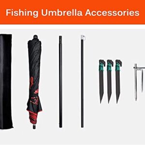 HXR Fishing Umbrella Fishing Umbrella Thickened Umbrella Windproof Sunshade Rainproof Garden Parasol Umbrella Portable Beach Umbrella Outdoor Sunshade Fishing Umbrella