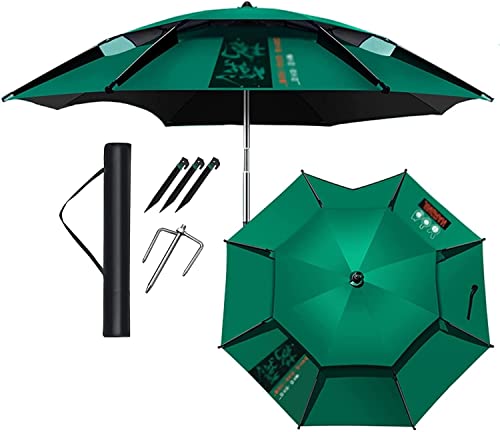 HXR Fishing Umbrella Fishing Umbrella Thickened Umbrella Windproof Sunshade Rainproof Garden Parasol Umbrella Portable Beach Umbrella Outdoor Sunshade Fishing Umbrella