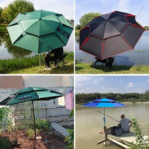 HXR Fishing Umbrella Fishing Umbrella Thickened Umbrella Windproof Sunshade Rainproof Garden Parasol Umbrella Portable Beach Umbrella Outdoor Sunshade Fishing Umbrella