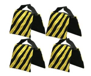studiofx sandbag sand bag saddlebag design weight bags for photo video studio stand by kaezi photography (yellow – 4 pack)