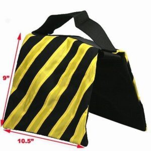 StudioFX SANDBAG Sand Bag SADDLEBAG Design Weight Bags for Photo Video Studio Stand by Kaezi Photography (Yellow - 4 Pack)