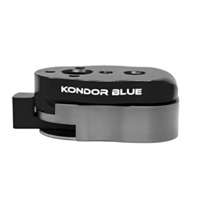 kondor blue mini quick release plates for camera monitors, arms, accessories, microphones, key lights | quickly and securely attach and remove accessories on your cinema rig