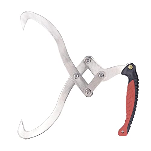 Log Tongs,Heavy Duty Claw Hook for Loading Work,Skidding Tongs Log for Lifting Wooden Claws, Suitable for Handling Wood in The Garden,11.8" Jaw Opening