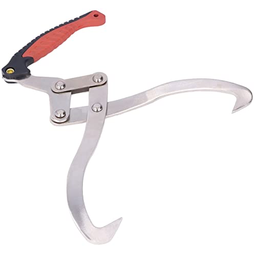 Log Tongs,Heavy Duty Claw Hook for Loading Work,Skidding Tongs Log for Lifting Wooden Claws, Suitable for Handling Wood in The Garden,11.8" Jaw Opening