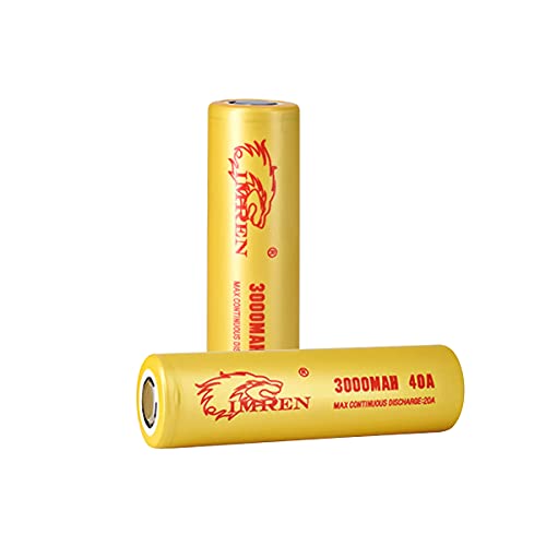 IMREN 3000 40A 3.7V Rechargeable Li-ion Battery (2pcs)