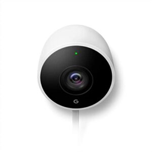 google nest cam outdoor – 1st generation – weatherproof camera – surveillance camera with night vision – control with your phone