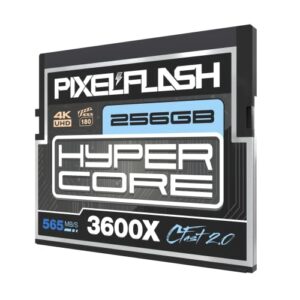 256GB PixelFlash CFast 2.0 Memory Card 3600X HyperCore 565MB/s SATA3 VPG180 CFast Card Compatible w/DSLR Cinematic Video & Photo cams Lab Tested-Certified Flash Memory 256 GB 2023 Model