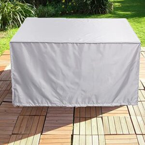 Patio Table Covers Outdoor 48x48x29in, Patio Set Covers Waterproof, Patio Furniture Covers, Extra Large Tough Canvas, Rain Snow Dust Windproof, for Bad Weather