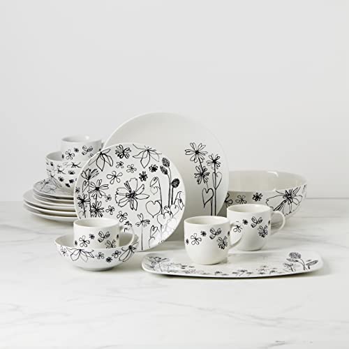 KATE SPADE Ks Garden Doodle 18Pc Set, 20.70, White