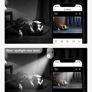 LaView 4MP Bulb Security Camera 2.4GHz, 360° 2K Security Cameras Wireless Outdoor Indoor Full Color Day and Night, Motion Detection, Audible Alarm, Easy Installation, Compatible with Alexa（Black）