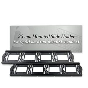 Plustek 2 x 35 mm Mounted Slide Holders (Positive), for OpticFilm 72~83 Series use only (8100 & 8200i & 8300i)