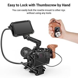 SmallRig Rosette Side Handle with Record Start / Stop Remote Trigger for Sony Cameras , for Panasonic Cameras , for Fujifilm Cameras ,for Z CAM Cameras 3324