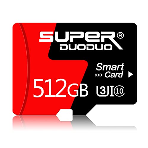 512GB Micro SD Card Class 10 Memory Card TF Card for Wyze, GoPro，Smartphone, Table with SD Adapter