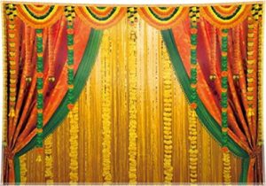 ycucuei 7x5ft india traditional photography backdrop puja ganpati pooja mehndi festival background decorations wedding party marigold garlands photo props