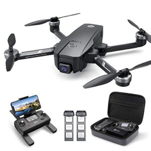 holy stone hs720e gps drone with 4k eis uhd 130 fov camera for adults beginner, fpv quadcopter with brushless motor, 2 batteries 46 min flight time, 5ghz transmission, smart return home, follow me