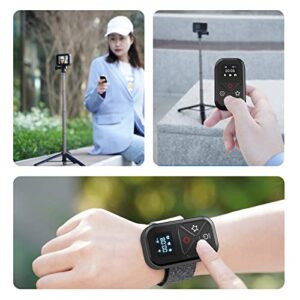 Remote Control for GoPro, TELESIN Magnetic Charging Wireless Smart Controller with LCD Display Wrist Strap for Go Pro Max Mini Hero 11 10 9 8 Traval Hiking Bike Motorcycle Cycling Selfie Accessories