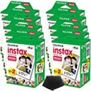 Fujifilm Instax Mini Instant Film (10 Twin Packs, 200 Total Pictures) for Instax Cameras